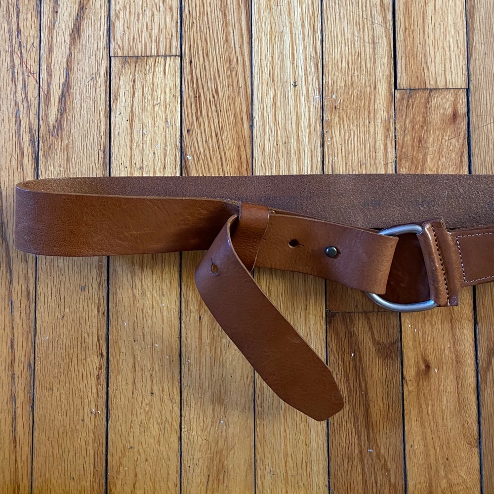 Leather belt